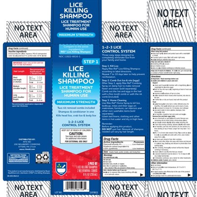 Principal Display Panel - Rite Aid Lice Shampoo 11822 6616 1 99 253 08v3.0